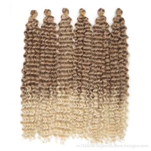 High temperature fiber loose deep crochet curls extention for braiding, premium loose deep braiding hair in stock
